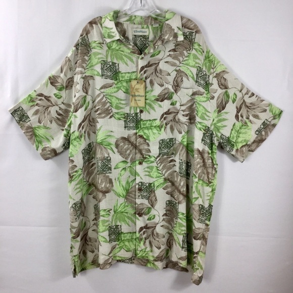 Caribbean Other - Caribbean Tropical Print Island Style Camp Shirt Size 3XT